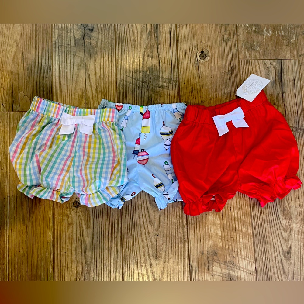 Lot of Three Beaufort Bonnet Company Bloomer Shorts (3t-4t)